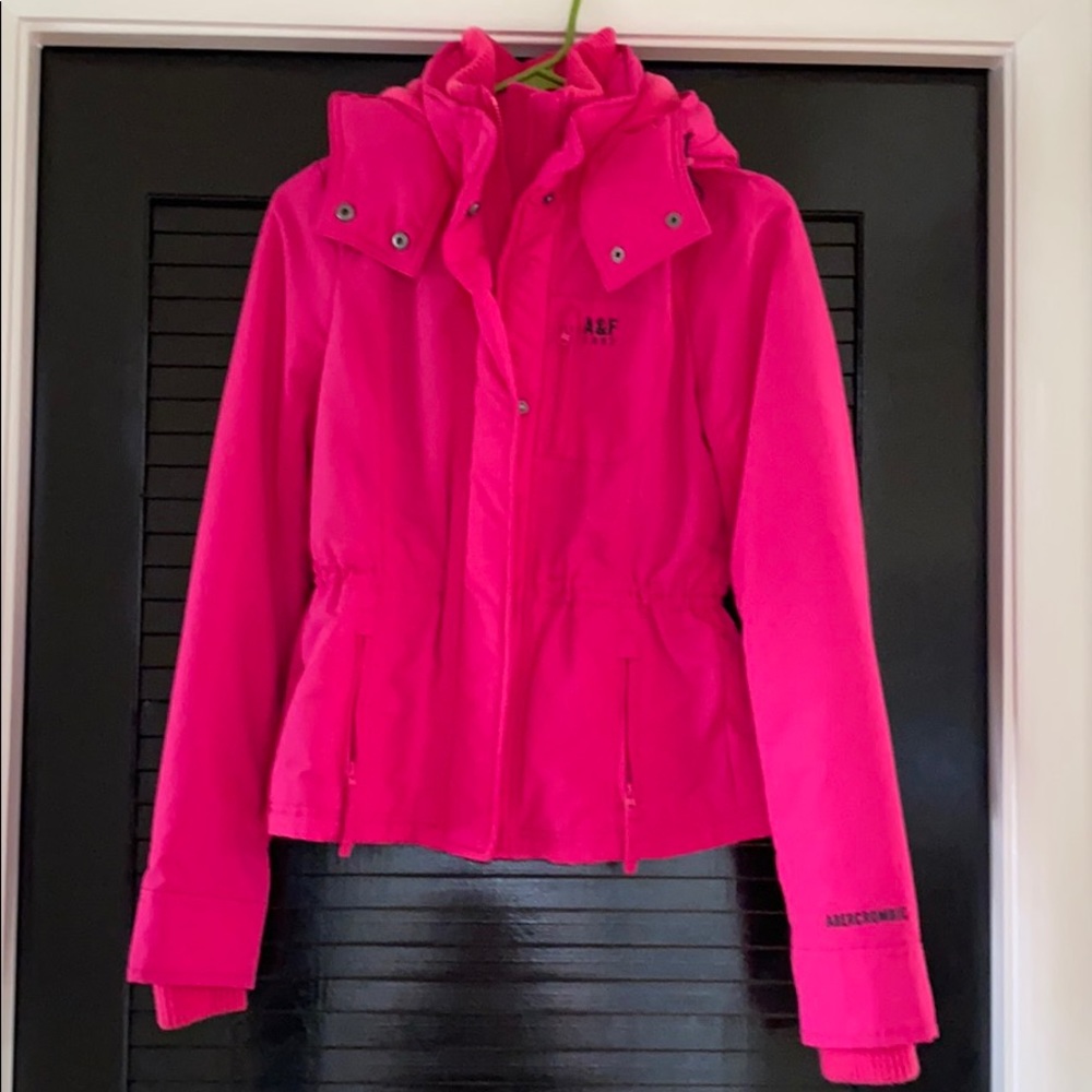 Pink Abercrombie Hooded Jacket